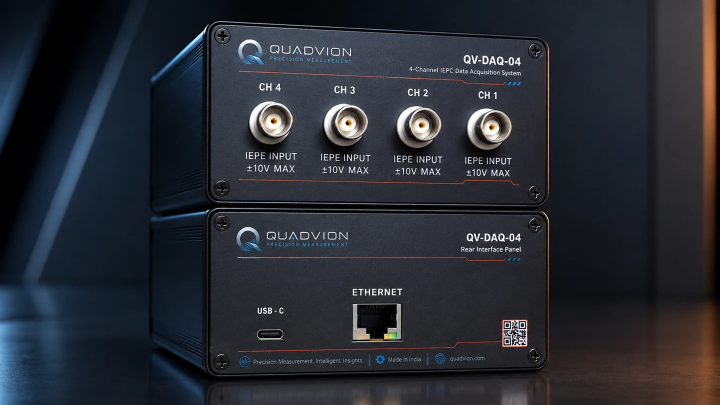 QV-DAQ-04 front and rear instrument views